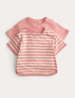 2 Pack Pure Cotton Patterned Tops (0-5 Yrs)