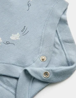 7 Pack Pure Cotton Patterned Bodysuits (7lbs-3 Yrs)