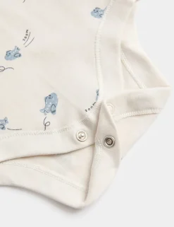 7 Pack Pure Cotton Plane Bodysuits (5lbs-3 Yrs)