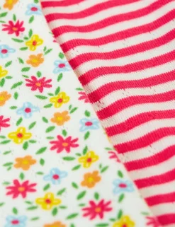 2 Pack Pure Cotton Pointelle T-Shirts (1-12 Yrs)