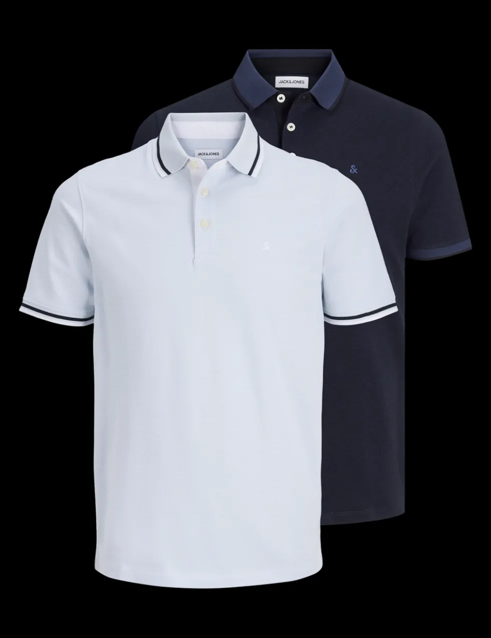 2 Pack Pure Cotton Polo Shirts