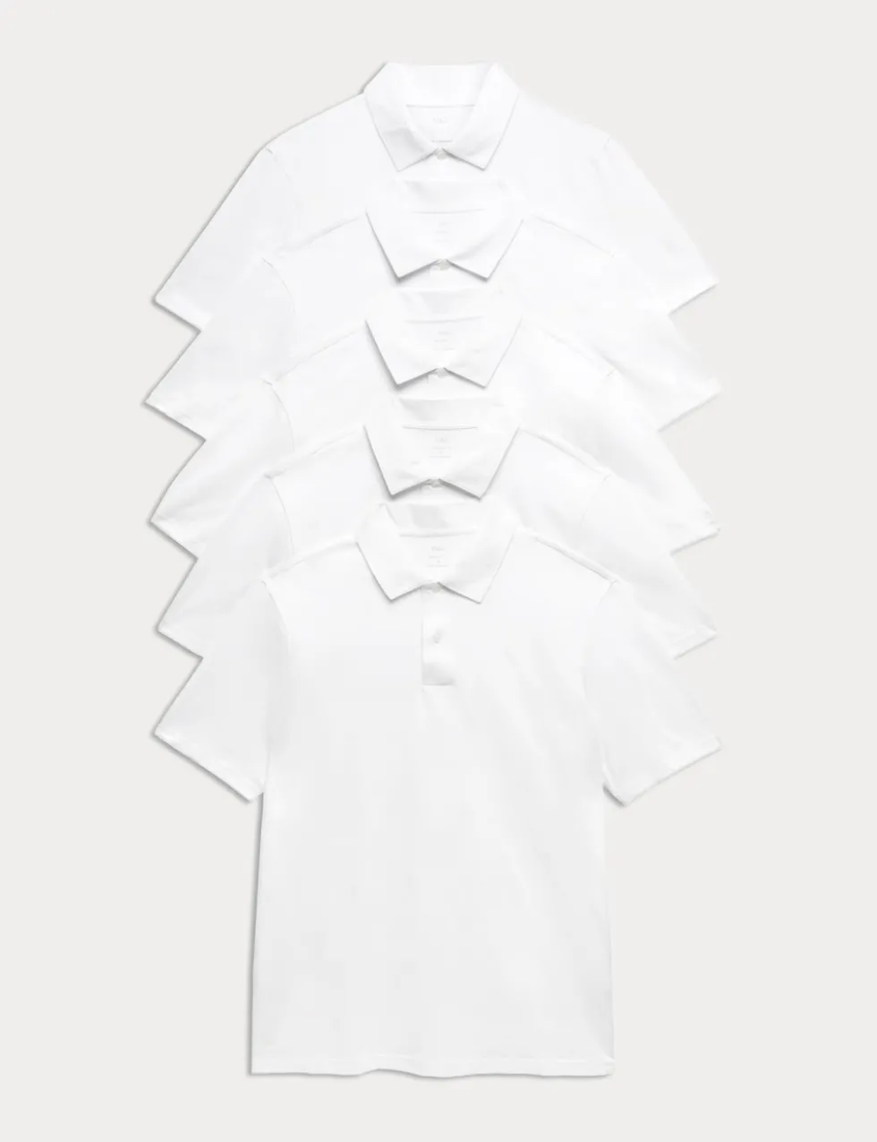 5 Pack Pure Cotton Polo Shirts