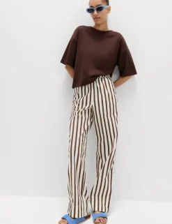 2 Pack Pure Cotton Poplin Straight Leg Trousers