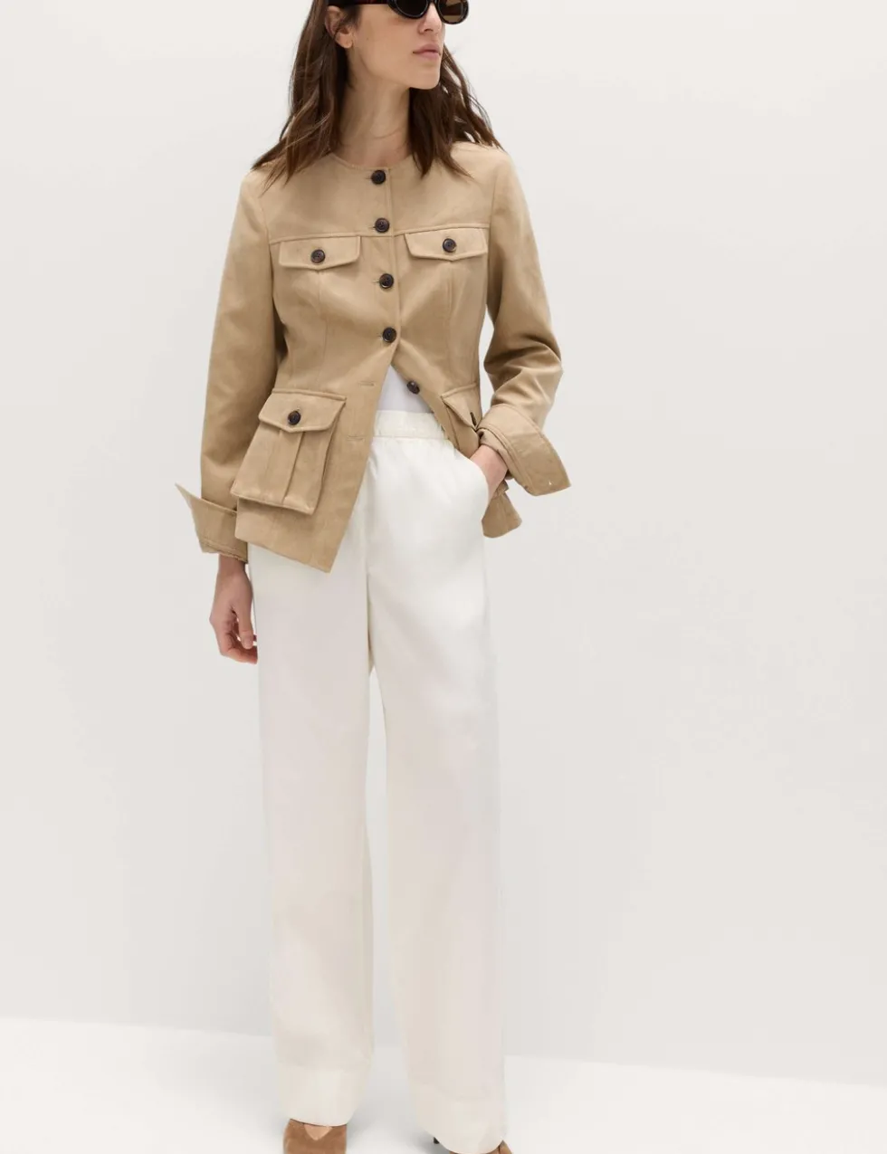 2 Pack Pure Cotton Poplin Straight Leg Trousers