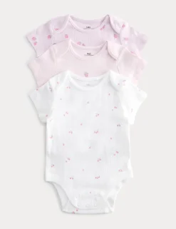 3 Pack Pure Cotton Printed Bodysuits (6½lbs-3 Yrs)