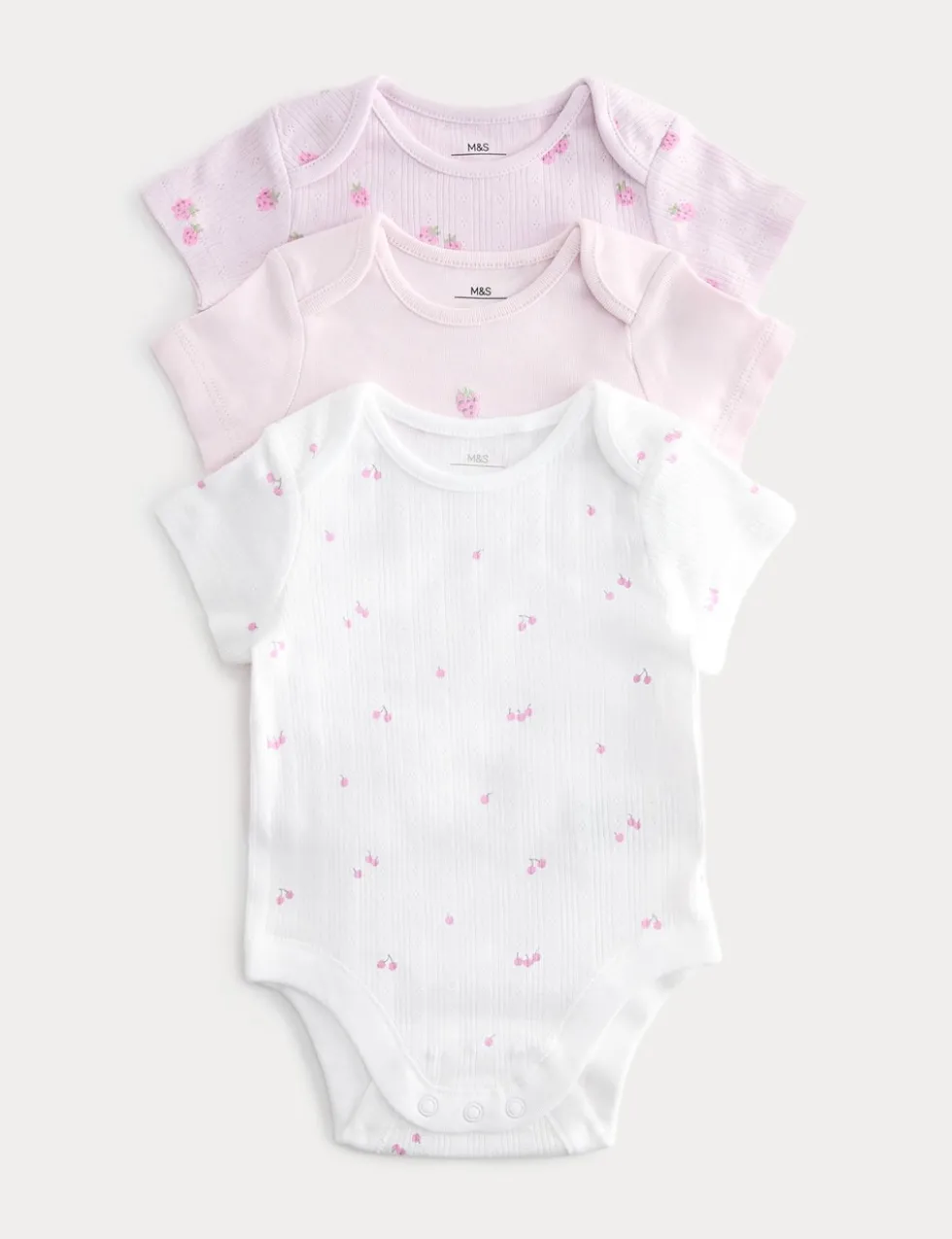 3 Pack Pure Cotton Printed Bodysuits (6½lbs-3 Yrs)