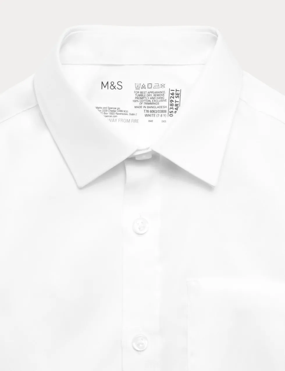 2 Pack Pure Cotton Regular Fit Shirts (2-18 Yrs)