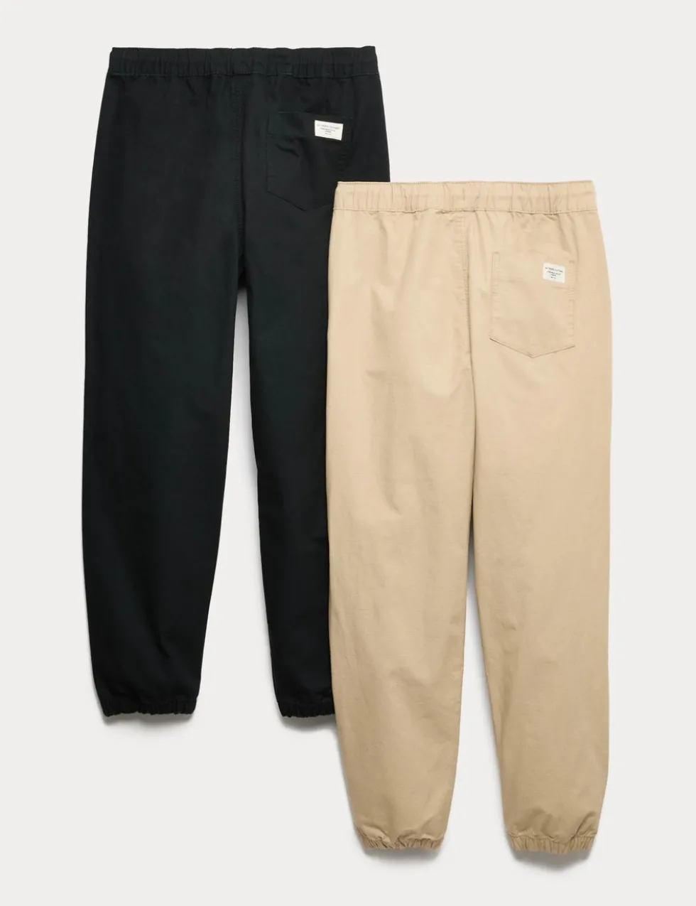 2 Pack Pure Cotton Ripstop Trousers (6-16 Yrs)