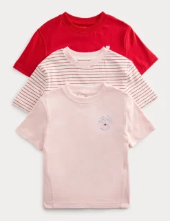 3 Pack Pure Cotton Seaside Tops (2-8 Yrs)