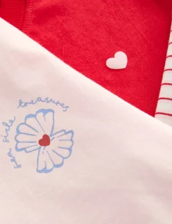3 Pack Pure Cotton Seaside Tops (2-8 Yrs)