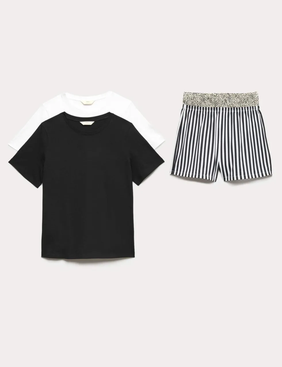 2 Pack Pure Cotton Shortie Pyjama Sets