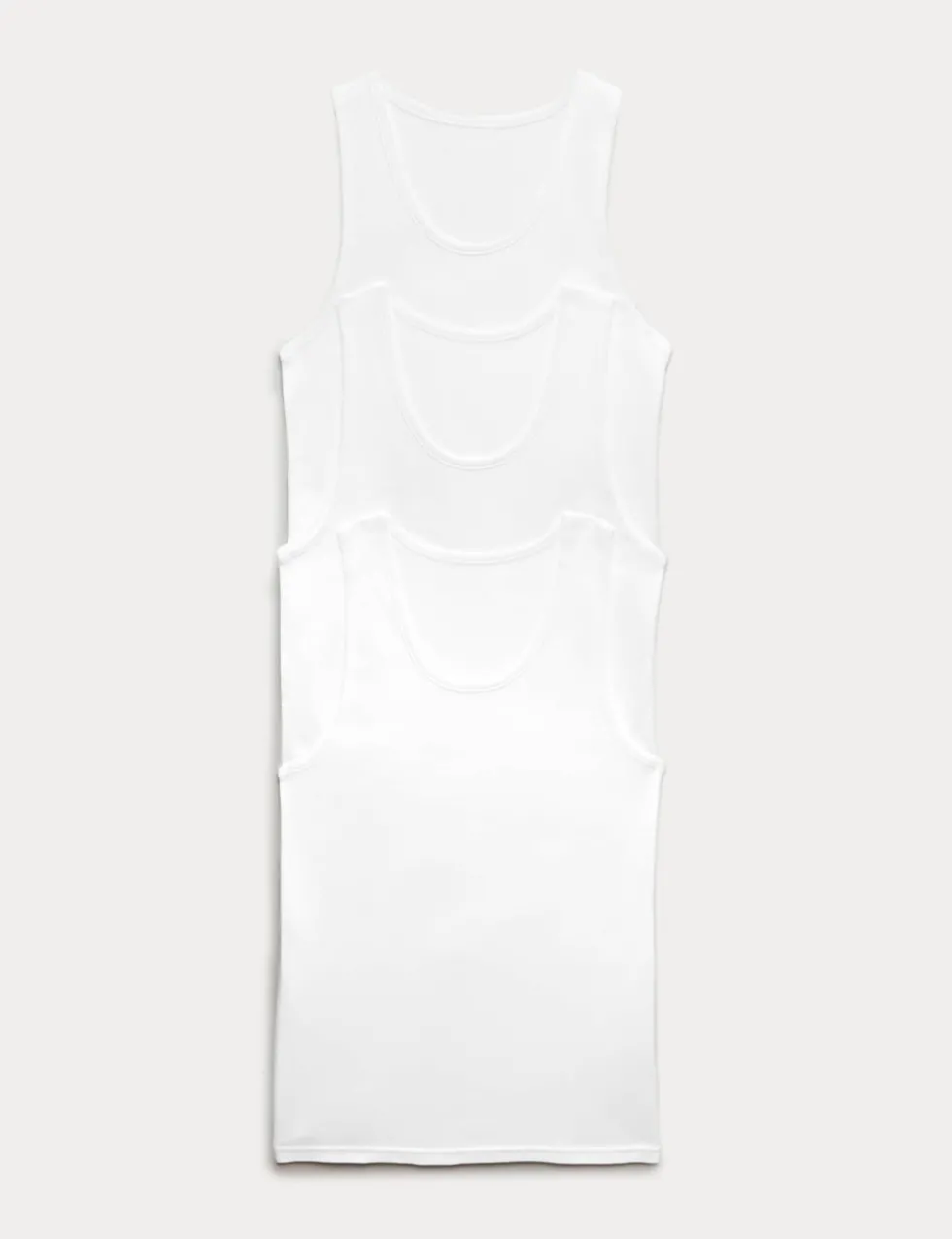 3 Pack Pure Cotton Sleeveless Vests