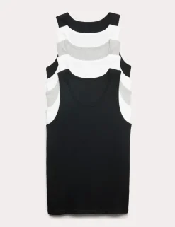 5 Pack Pure Cotton Sleeveless Vests