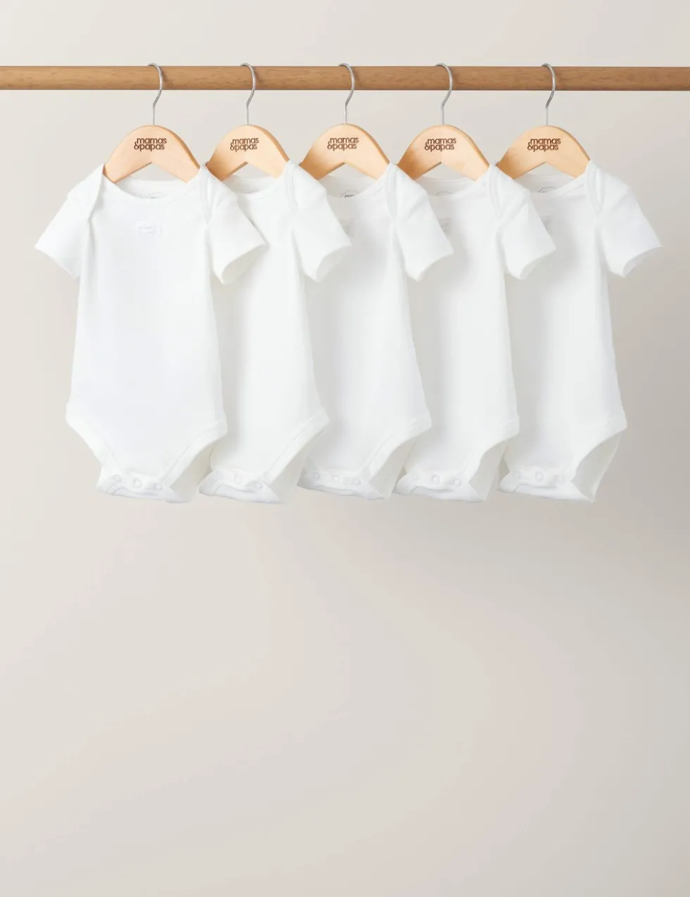 5 Pack Pure Cotton Slogan Bodysuits (7lbs-2 Yrs)