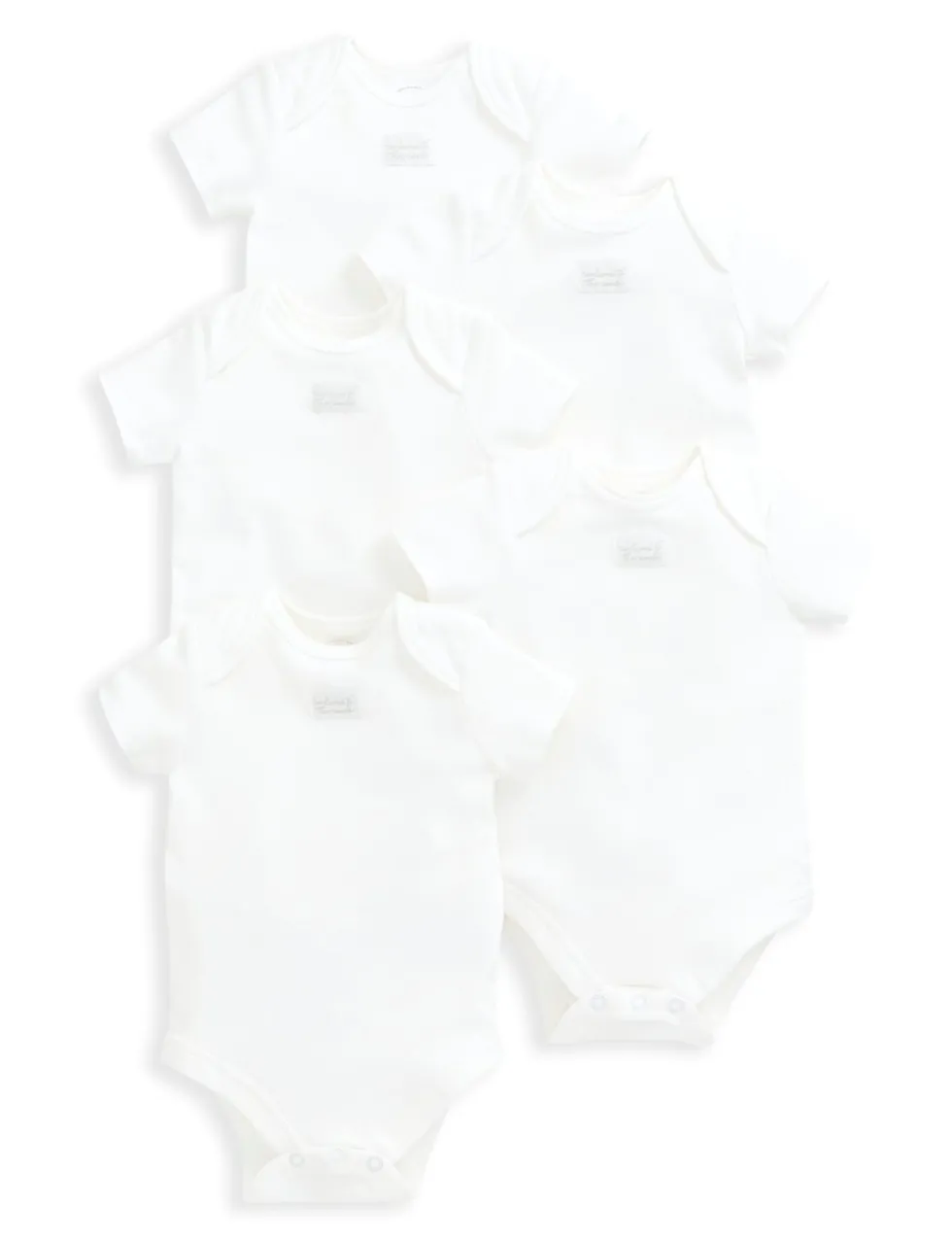 5 Pack Pure Cotton Slogan Bodysuits (7lbs-2 Yrs)