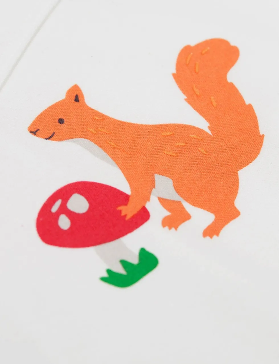 2 Pack Pure Cotton Squirrel Bodysuits (0-24 Mths)