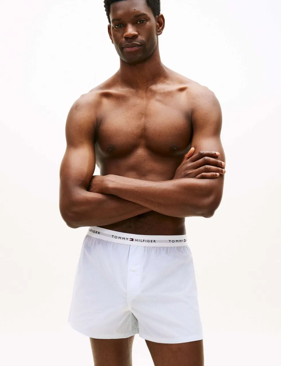 2 Pack Pure Cotton Striped Woven Boxers