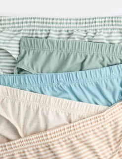 10 Pack Pure Cotton Stripes & Solids Briefs (2-14 Yrs)