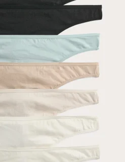 7 Pack Pure Cotton Thongs