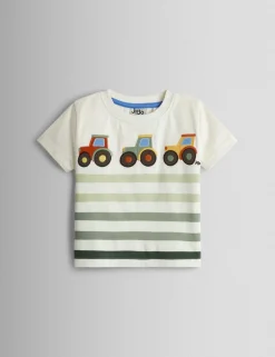 2 Pack Pure Cotton Tractor T-Shirts (0 Mths - 7 Yrs)