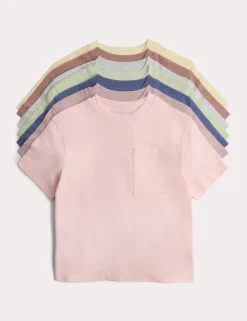7 Pack Pure Cotton T-Shirts (2-8 Yrs)