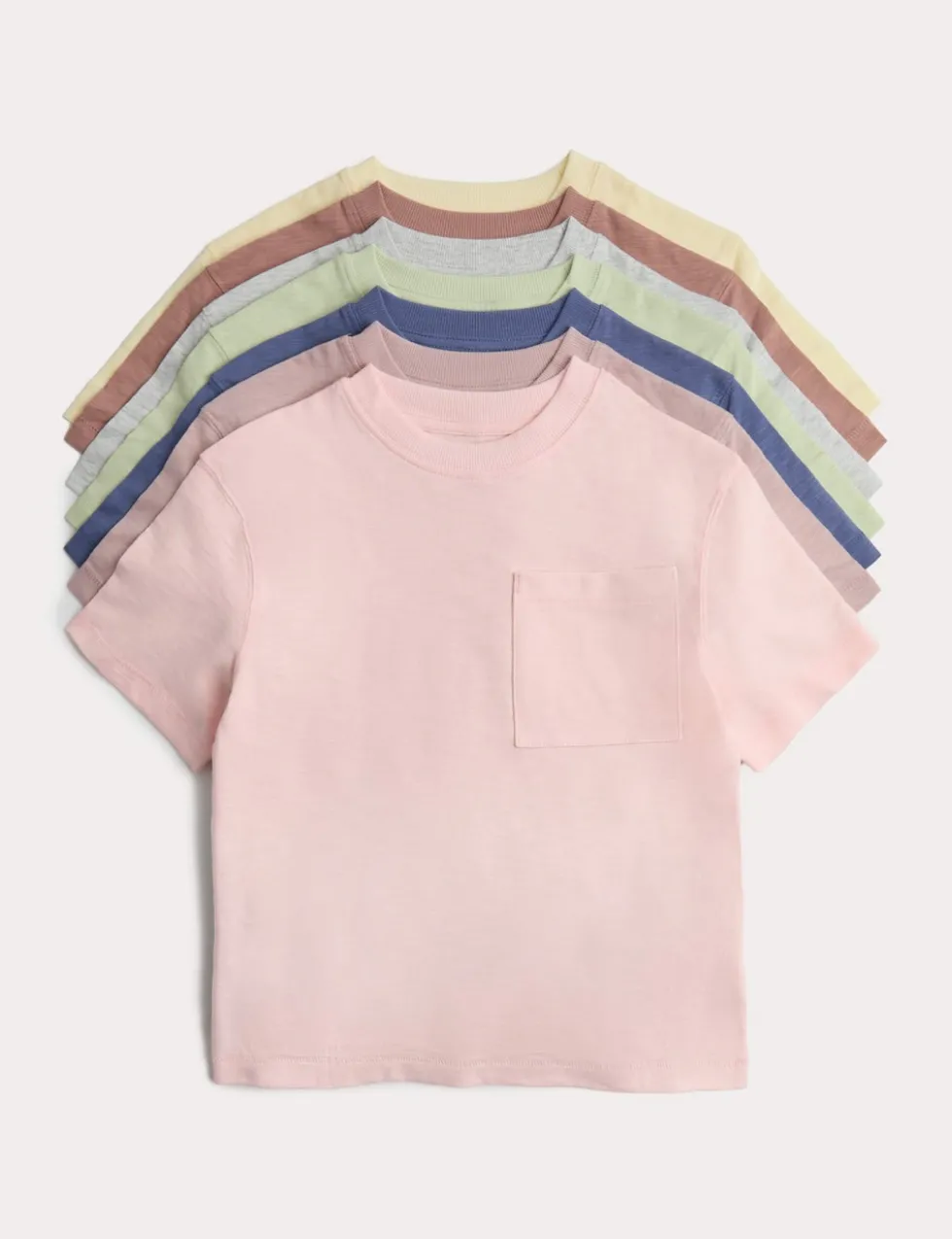 7 Pack Pure Cotton T-Shirts (2-8 Yrs)