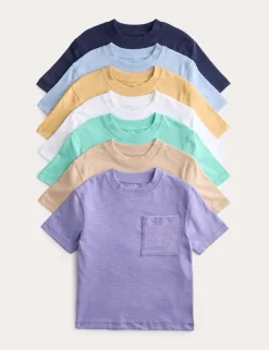 7 Pack Pure Cotton T-Shirts (2-8 Yrs)
