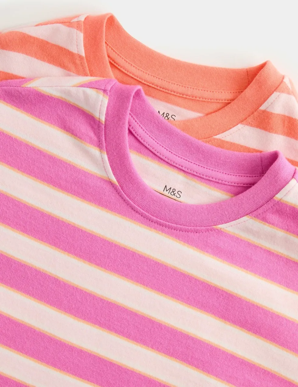 2 Pack Pure Cotton T-Shirts (2-8 Yrs)