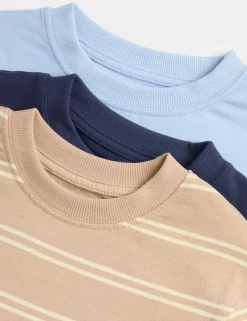 3 Pack Pure Cotton T-Shirts (2-8 Yrs)