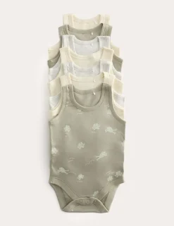 7 Pack Pure Cotton Unisex Bodysuits (7lbs-3 Yrs)