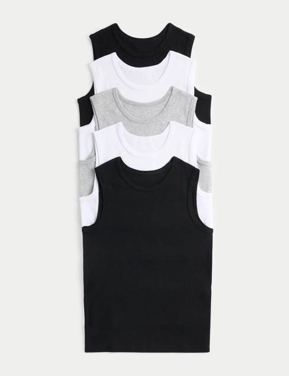 5 Pack Pure Cotton Vests (2-14 Yrs)