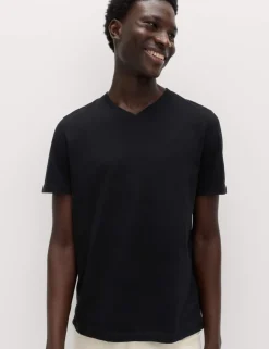 3 Pack Pure Cotton V-Neck T-Shirts