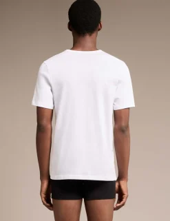 3 Pack Pure Cotton V-Neck T-Shirts
