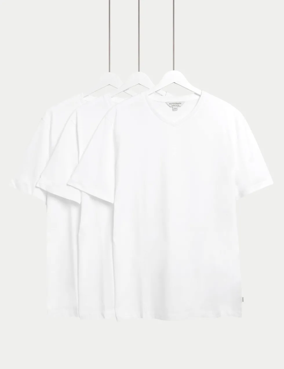 3 Pack Pure Supima® Cotton V-neck T-Shirts