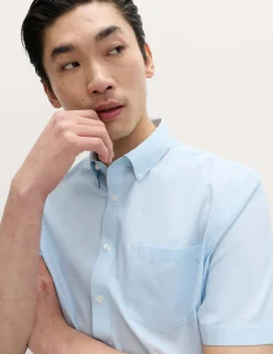 2 Pack Regular Fit Check Short Sleeve Shirts