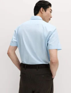 2 Pack Regular Fit Check Short Sleeve Shirts