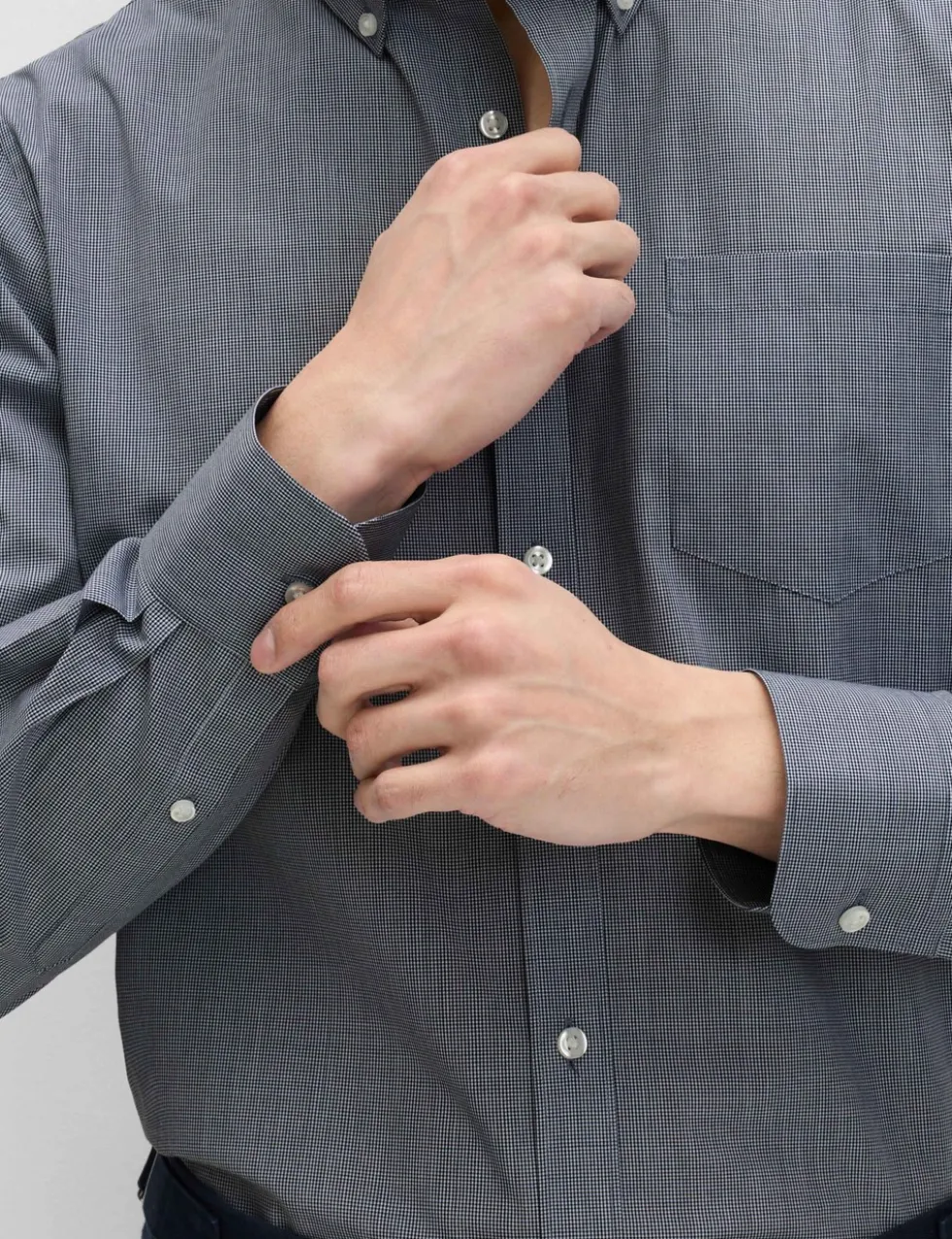 2 Pack Regular Fit Easy Iron Check Shirts