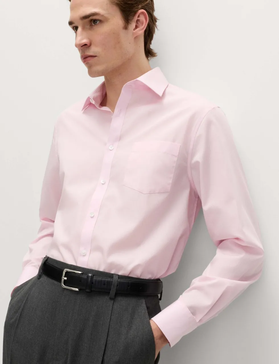 2 Pack Regular Fit Easy Iron Cotton Blend Shirts