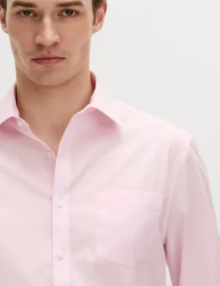 2 Pack Regular Fit Easy Iron Cotton Blend Shirts