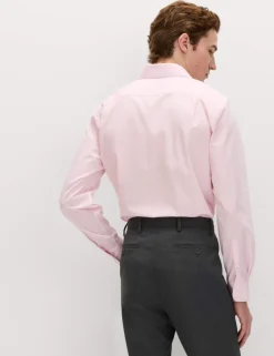 2 Pack Regular Fit Easy Iron Cotton Blend Shirts