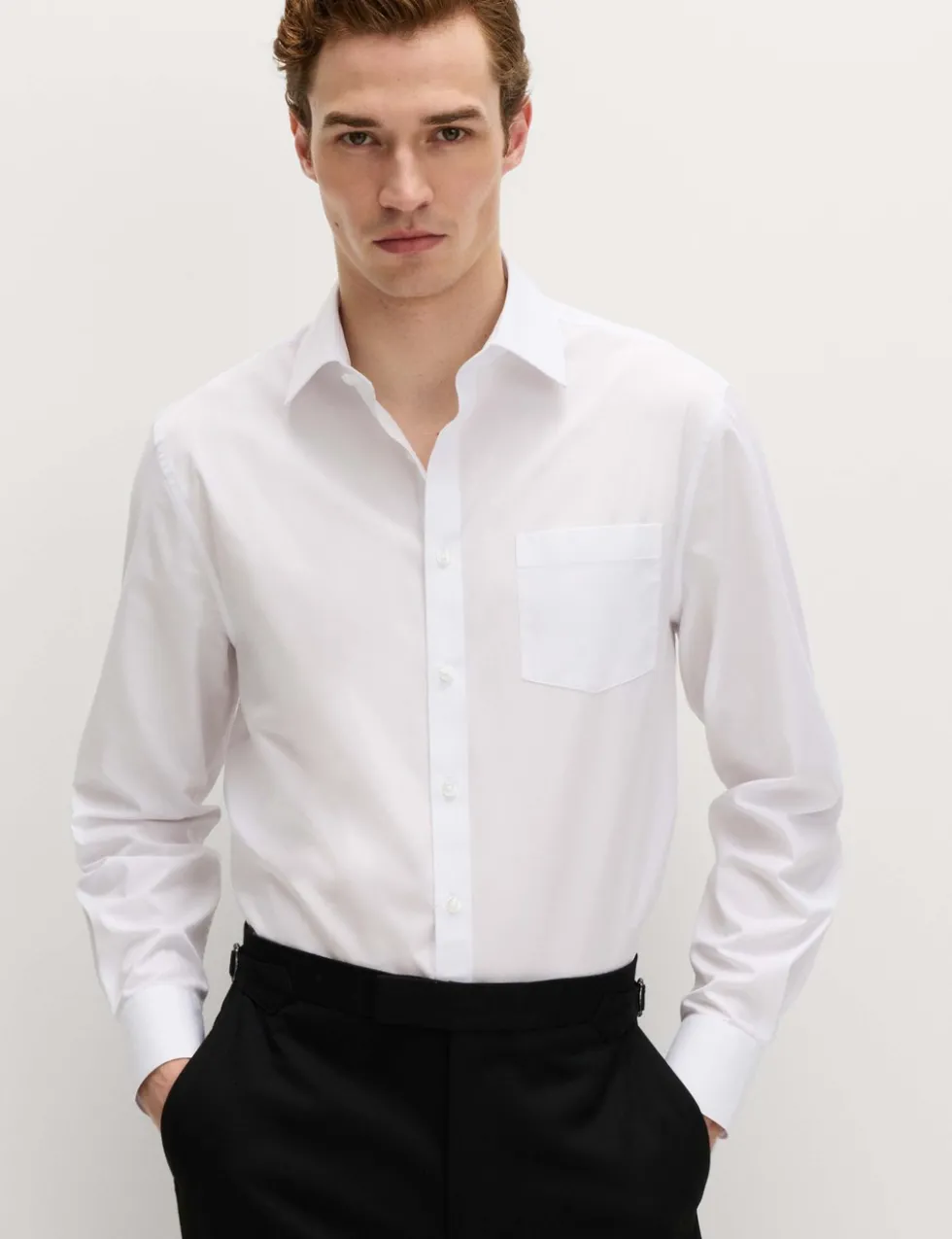 2 Pack Regular Fit Easy Iron Cotton Blend Shirts