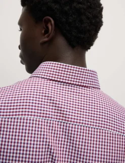 2 Pack Regular Fit Easy Iron Check Shirts