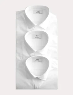 3 Pack Regular Fit Easy Iron Short Sleeve Shirts