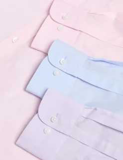 3 Pack Regular Fit Easy Iron Long Sleeve Shirts