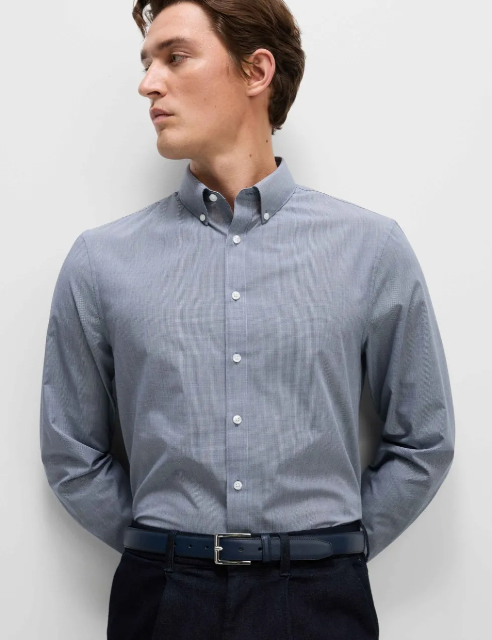 2 Pack Regular Fit Easy Iron Check Shirts