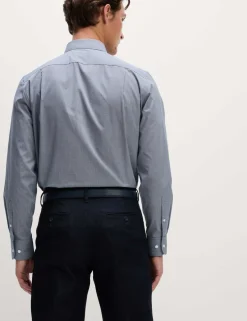 2 Pack Regular Fit Easy Iron Check Shirts