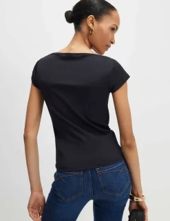 2 Pack Ruched Slash Neck Tops