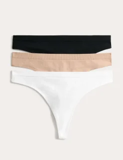3 Pack Seamfree Thongs