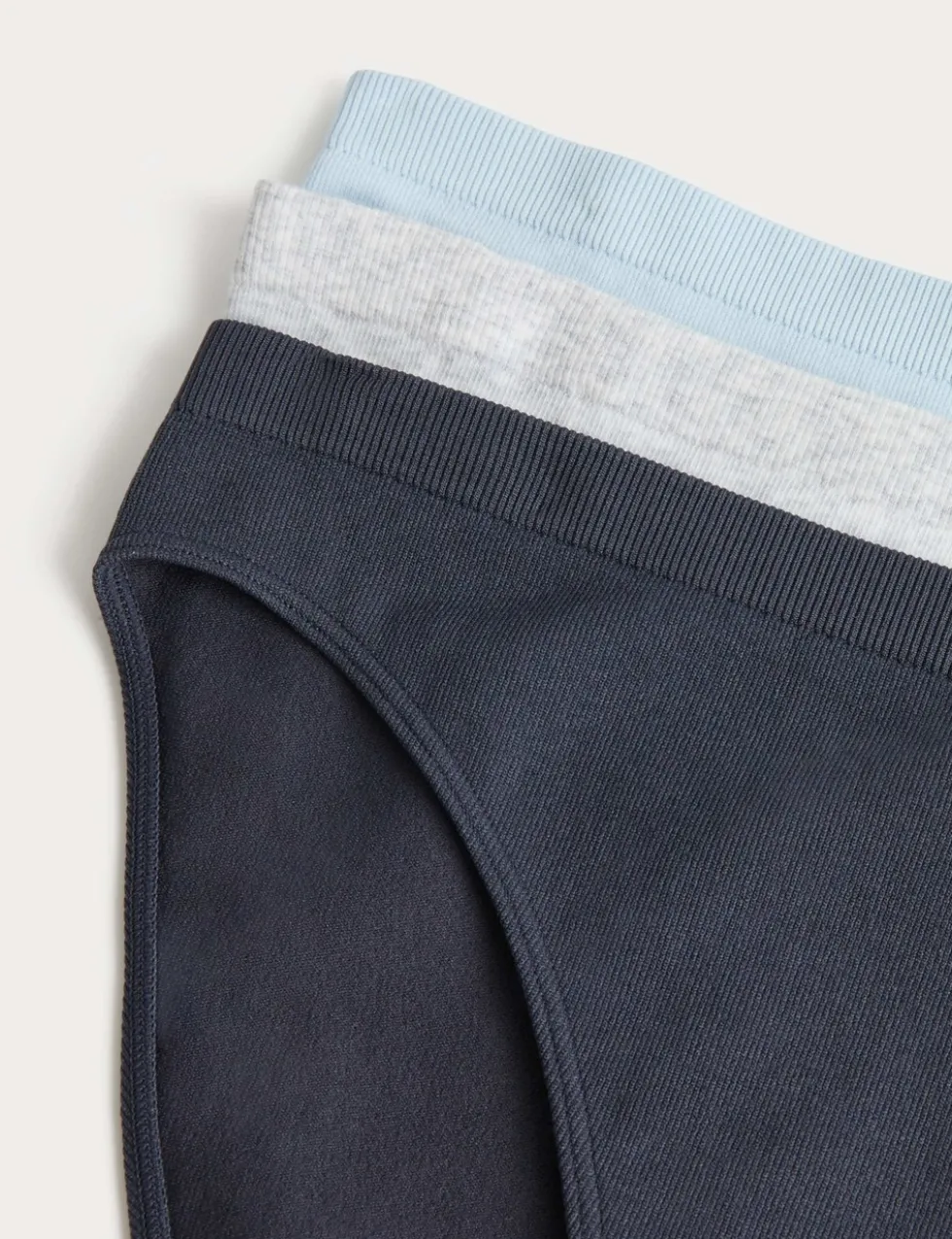 3 Pack Seamless High Leg Knickers