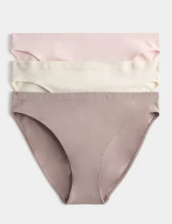 3 Pack Seamless High Leg Knickers